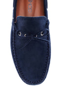 Erkek Lacivert Süet Deri Casual Loafer | Derimod
