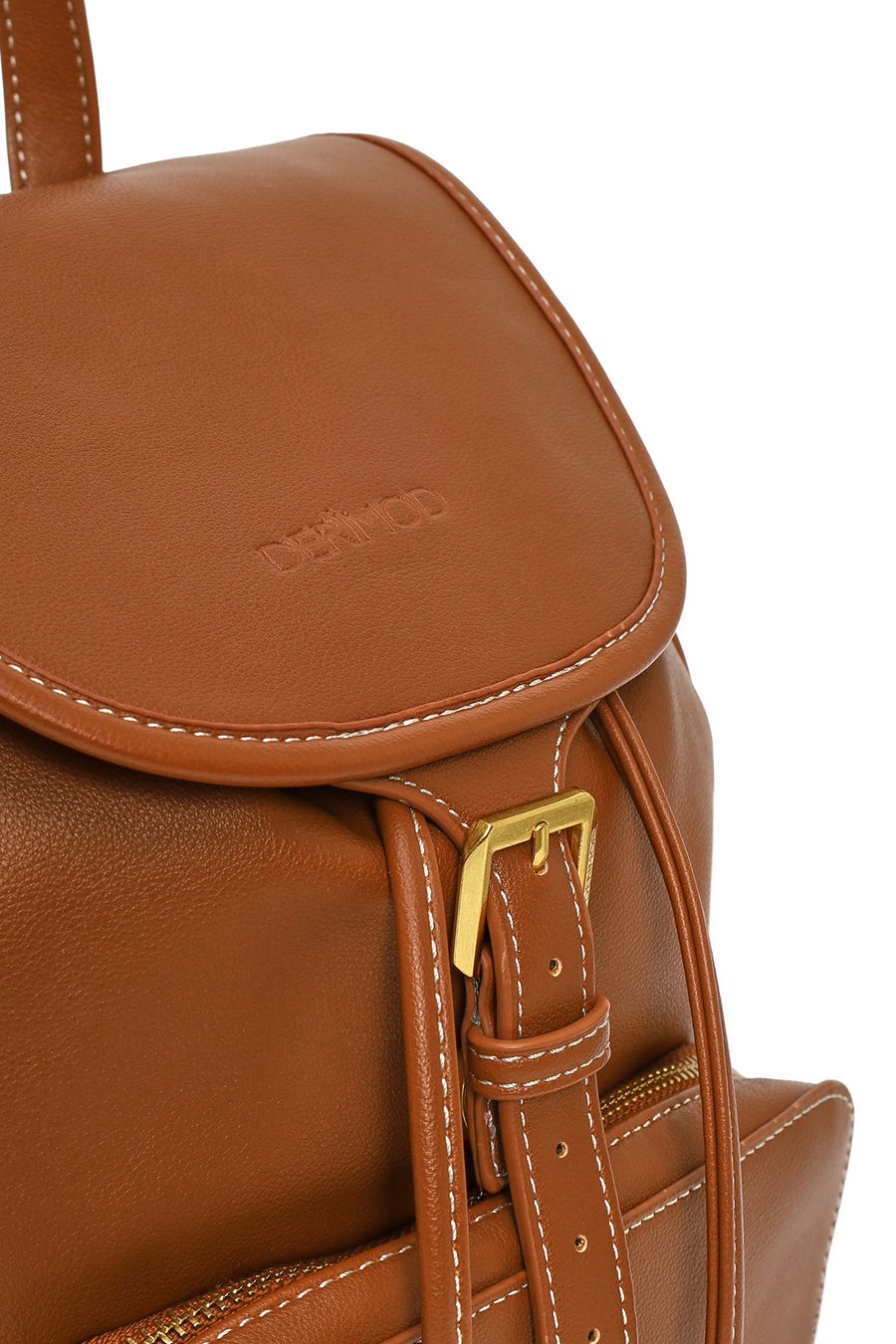 Woman Brown Casual Backpack