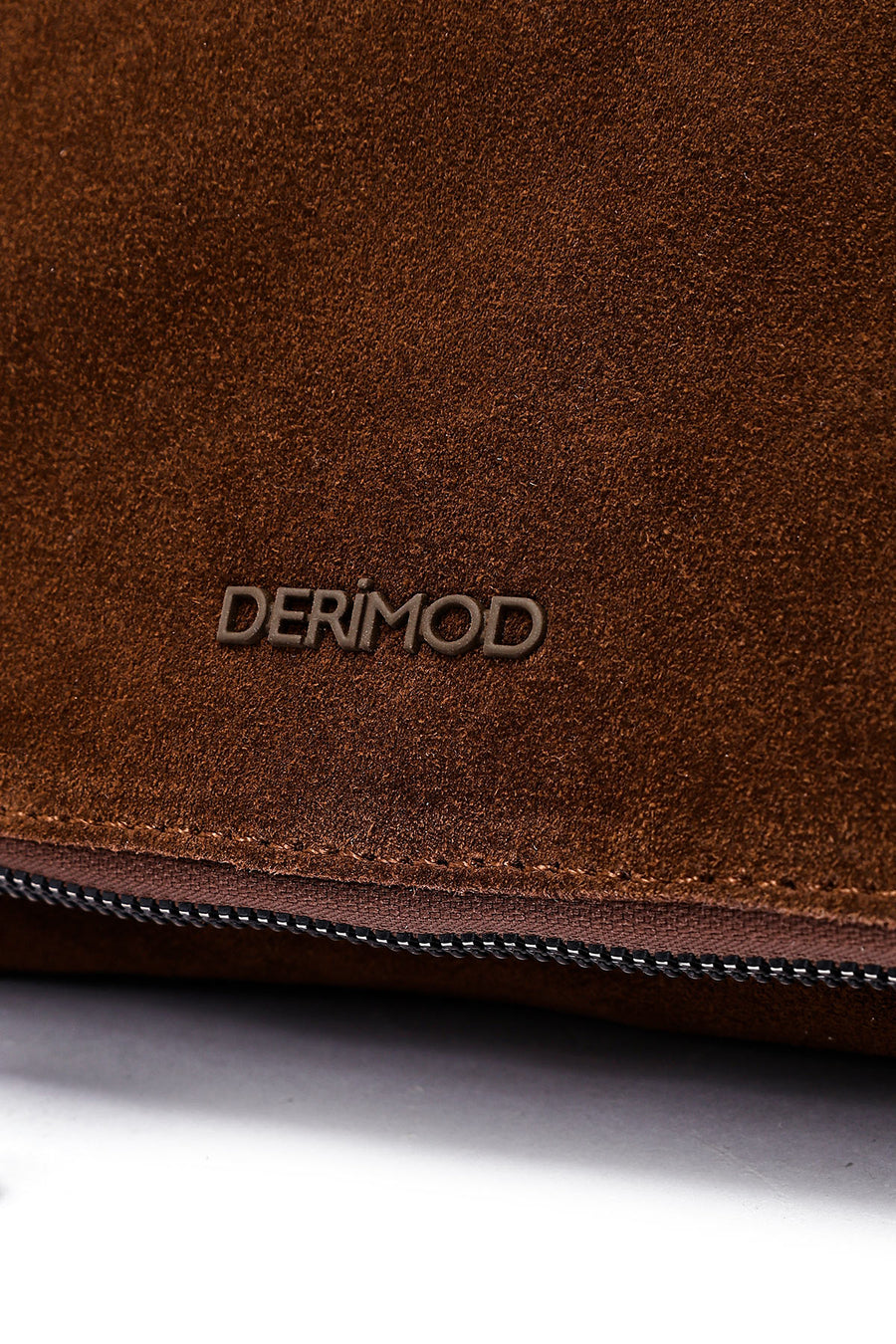 Woman Brown Suede Crossbody Bag