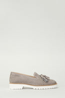 Gray Nubuck Women's Leather Shoes | Derimod