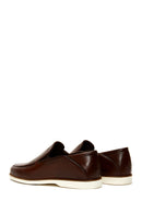 Erkek Kahverengi Deri Casual Loafer | Derimod