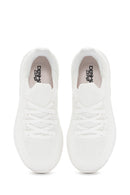 Derimod Zero Women's White Lace-Up Thick Soled Fabric Sneaker | Derimod