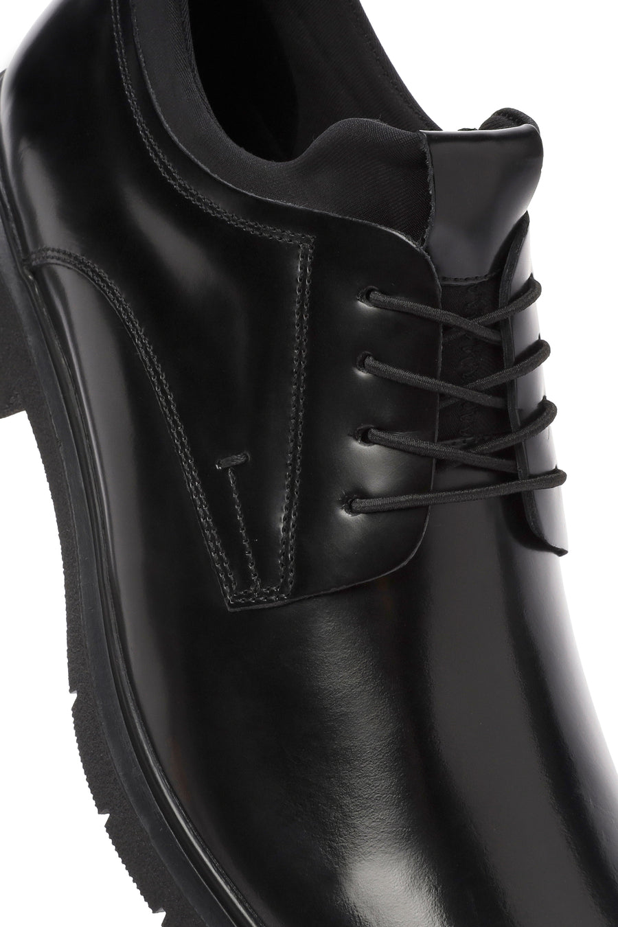 Men's Black Lace-up Leather Casual Shoes