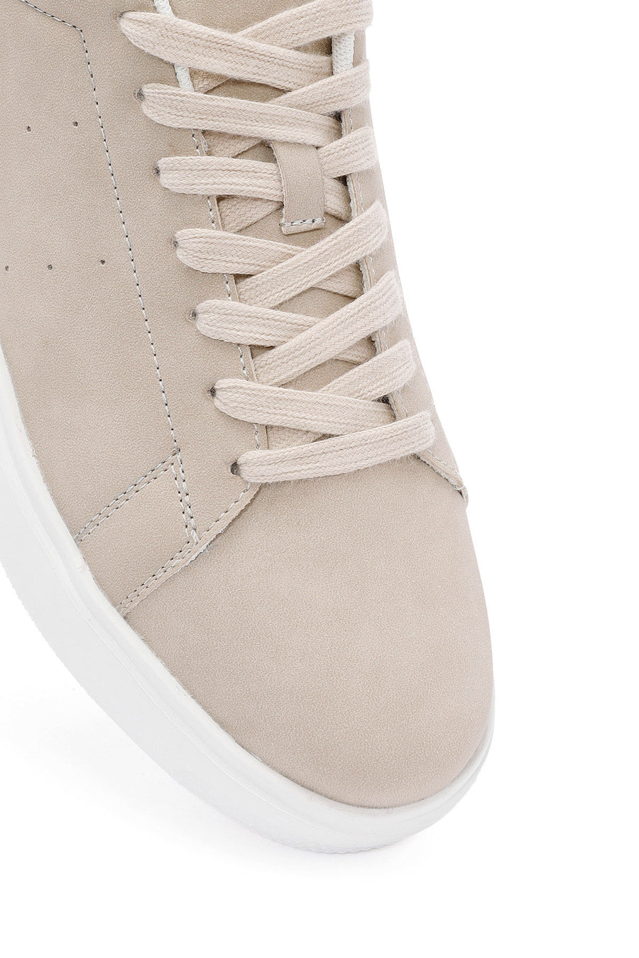 ACBC x Derimod Erkek Bej Bağcıklı Süet Sneaker