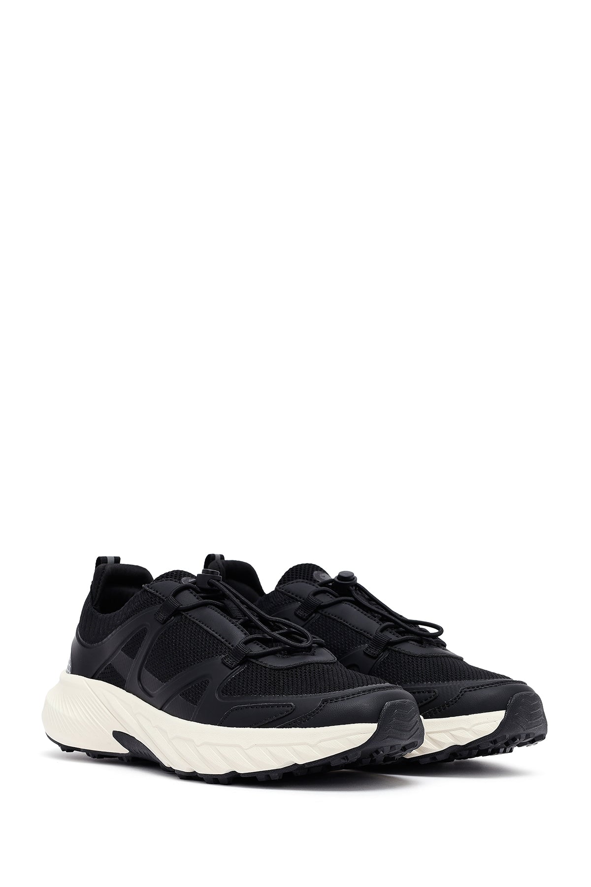 ACBC x Derimod Erkek Siyah Bağcıklı Kalın Tabanlı Kumaş Sneaker