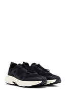 ACBC x Derimod Erkek Siyah Bağcıklı Kalın Tabanlı Kumaş Sneaker | Derimod