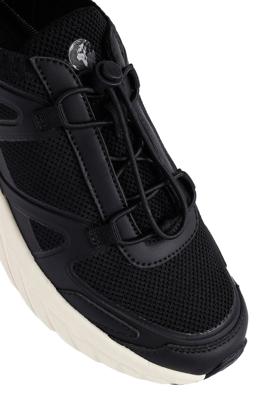 ACBC x Derimod Erkek Siyah Bağcıklı Kalın Tabanlı Kumaş Sneaker