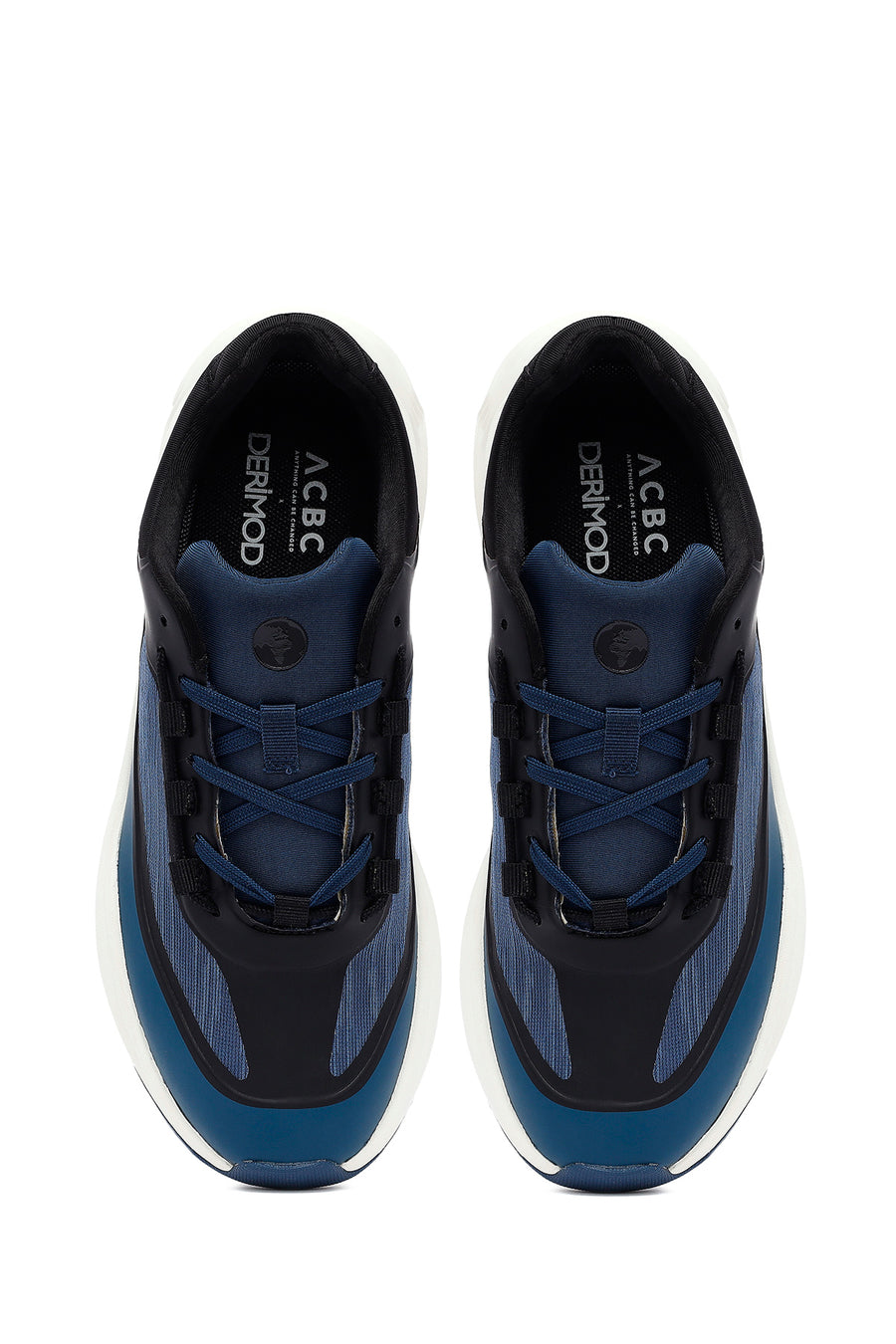 ACBC x Derimod Erkek Lacivert Bağcıklı Kalın Tabanlı Kumaş Sneaker