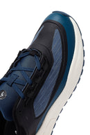 ACBC x Derimod Men's Navy Blue Lace-Up Thick-Sole Fabric Sneakers | Derimod