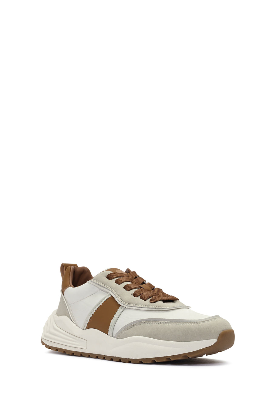 ACBC x DERİMOD Erkek Taba Bağcıklı Kalın Tabanlı Sneaker