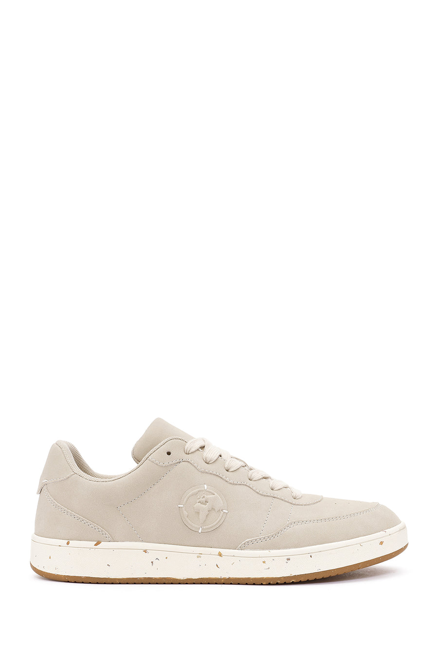 ACBC x Derimod Erkek Bej Bağcıklı Süet Sneaker 25SFD780410 | Derimod