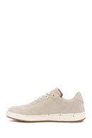ACBC x Derimod Men's Beige Lace-Up Suede Sneakers | Derimod