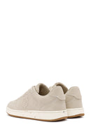 ACBC x Derimod Men's Beige Lace-Up Suede Sneakers | Derimod