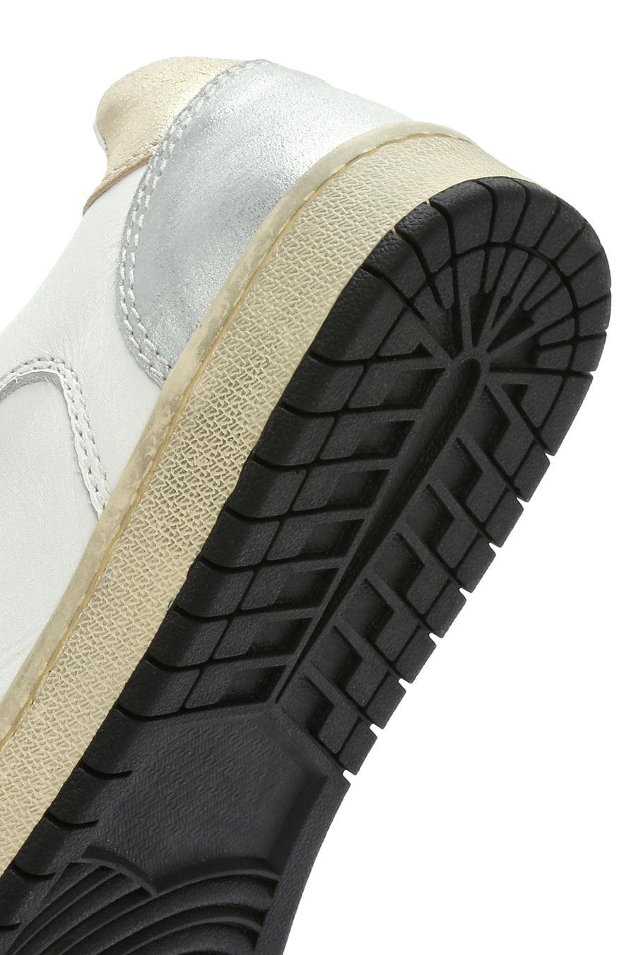 ACBC x DERİMOD Kadın Gümüş Bağcıklı Simli Deri Sneaker
