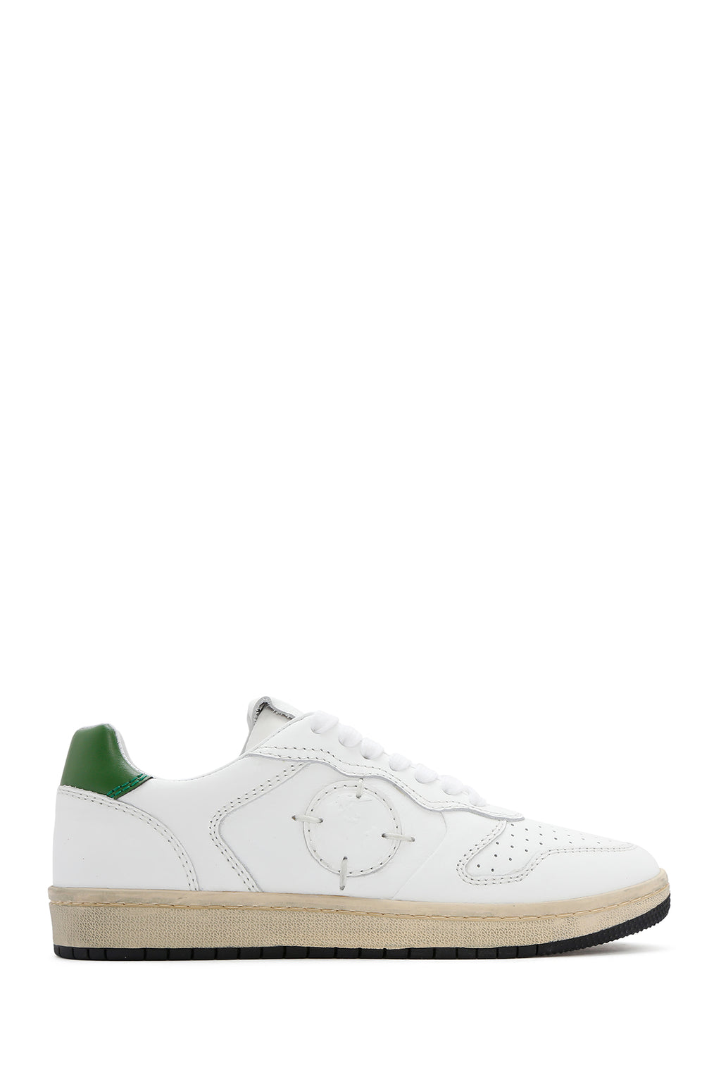 ACBC x DERİMOD Kadın Beyaz Bağcıklı Deri Sneaker
