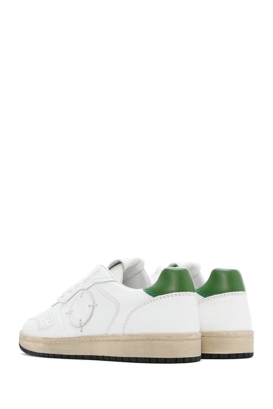 ACBC x DERİMOD Kadın Beyaz Bağcıklı Deri Sneaker