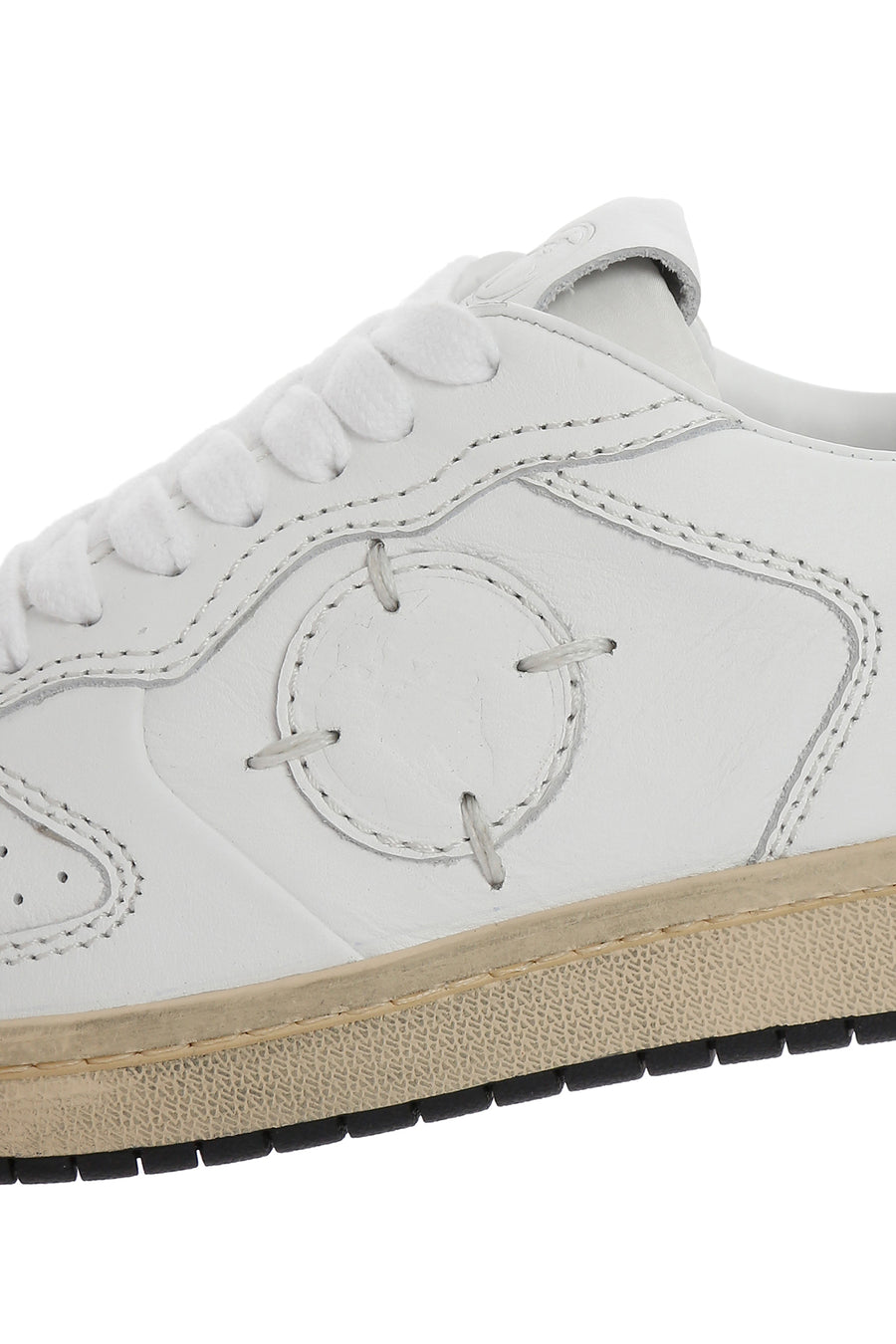 ACBC x DERİMOD Kadın Beyaz Bağcıklı Deri Sneaker