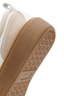 ACBC x Derimod Women's Beige Lace-Up Suede Sneakers | Derimod