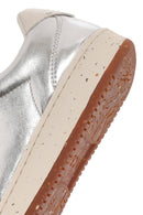 ACBC x Derimod Women's Grey Metallic Lace-Up Sneakers | Derimod