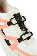 ACBC x DERİMOD Kadın Bej Bağcıklı Kalın Tabanlı Kumaş Sneaker | Derimod