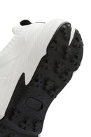 ACBC x DERİMOD Women's White Laced Thick Soled Fabric Sneaker | Derimod