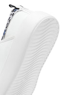 ACBC x Derimod Women's White Laced Leopard Detail Sneakers | Derimod