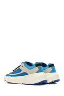 ACBC x DERİMOD Kadın Mavi Bağcıklı Kalın Tabanlı Sneaker | Derimod