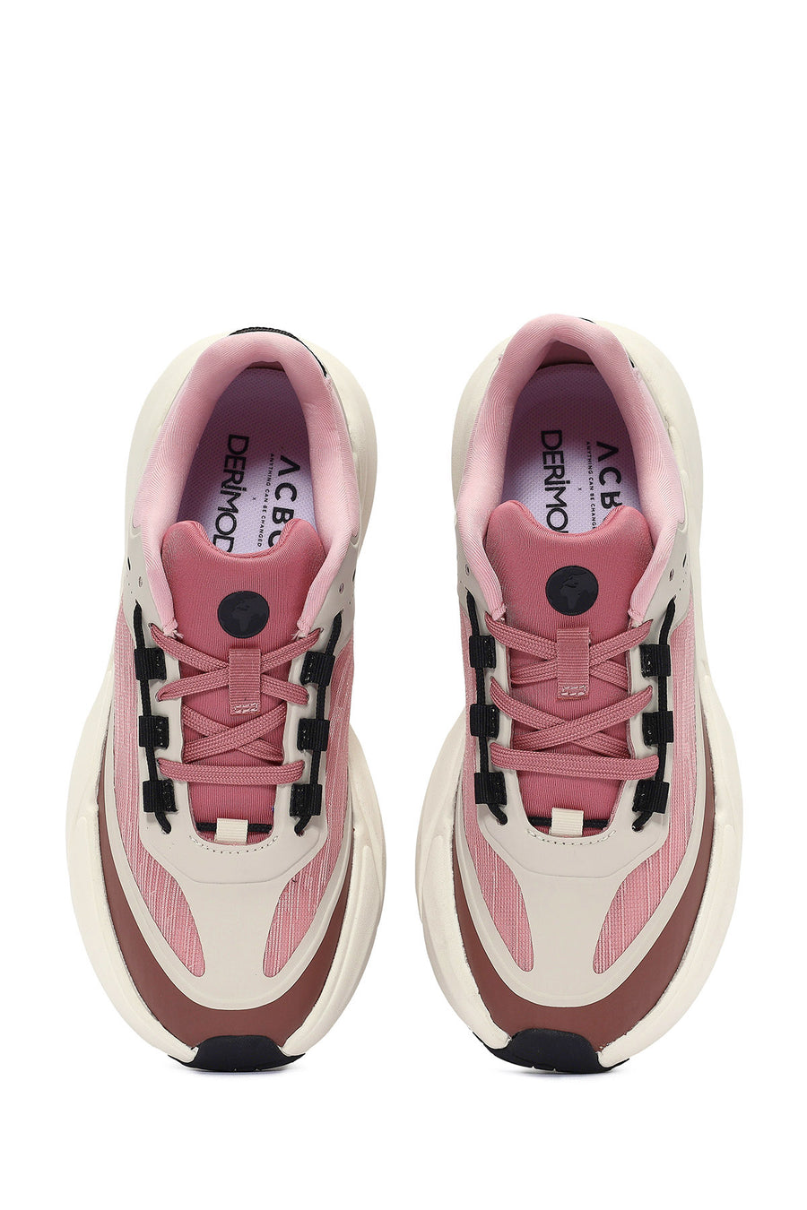 ACBC x DERİMOD Women's Pink Laced Thick Soled Sneaker