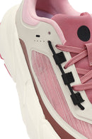ACBC x DERİMOD Kadın Pembe Bağcıklı Kalın Tabanlı Sneaker | Derimod