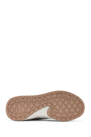 ACBC x DERİMOD Women's Grey Thick-Soled Laced Fabric Sneaker | Derimod