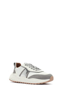 ACBC x DERİMOD Women's Grey Thick-Soled Laced Fabric Sneaker | Derimod