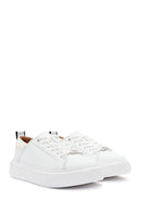 ACBC x Derimod Women's White Lace-Up Sneakers | Derimod