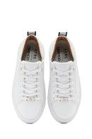 ACBC x Derimod Women's White Lace-Up Sneakers | Derimod
