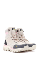 Caterpillar Women's Beige Leather Sports Boots | Derimod