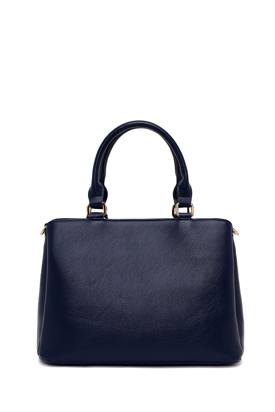 Woman Navy Long-Strap Classic Shoulder Bag