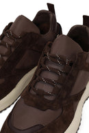Kadın Kahverengi Bağcıklı Kalın Tabanlı Deri Sneaker | Derimod