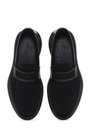 Men's Black Fabric Loafer | Derimod