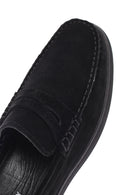 Derimod Fly Men's Black Suede Leather Casual Loafer | Derimod