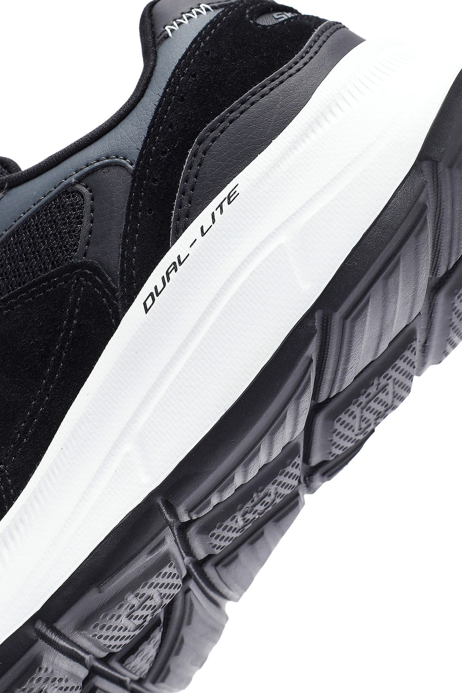 Skechers Erkek Siyah Equalizer Bağcıklı Kalın Tabanlı Sneaker