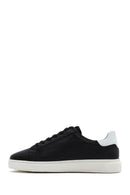 Men's Black Lace-up Leather Sneaker | Derimod