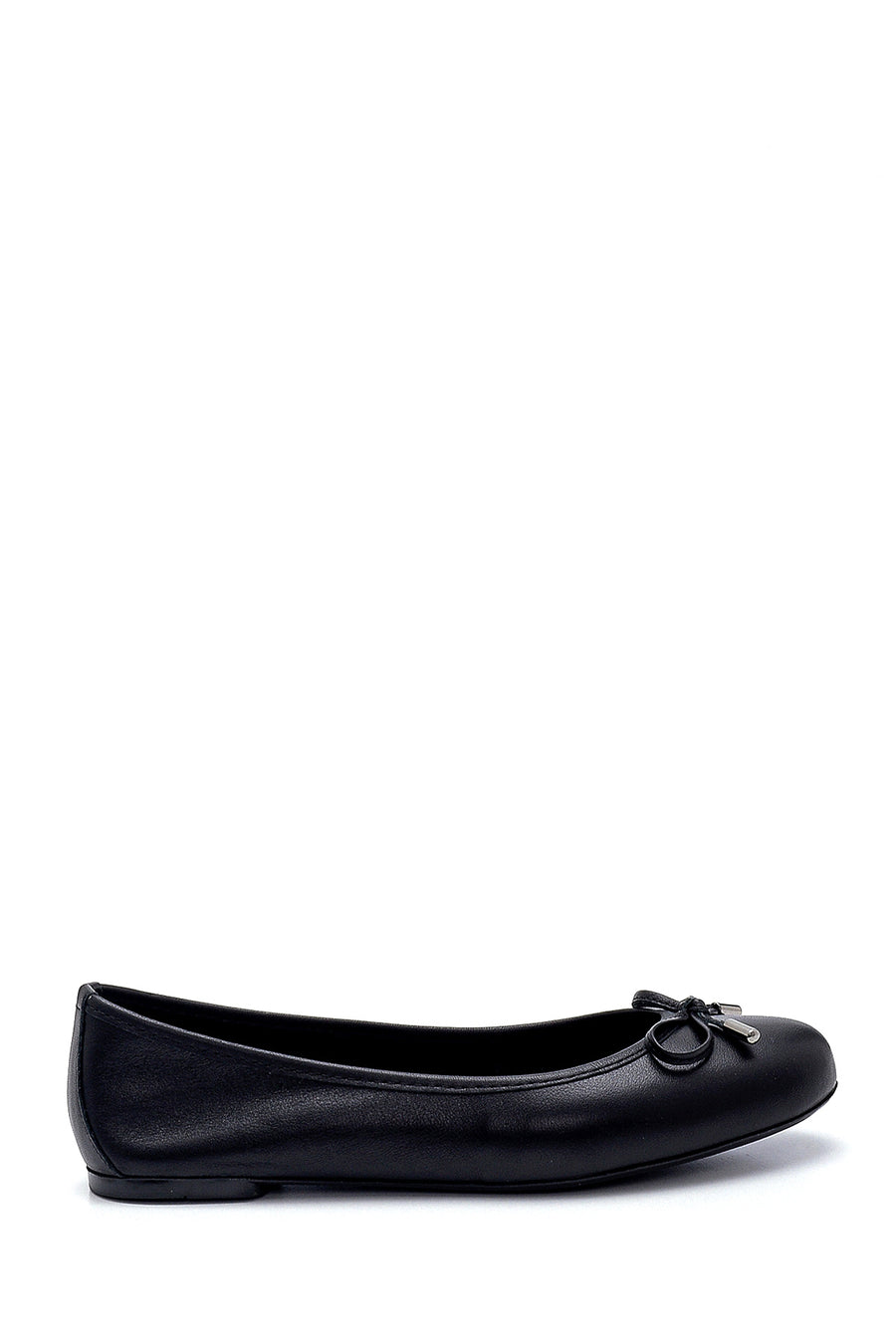 Women's Leather Bow Detailed Ballerinas 21SFD270718 | Derimod