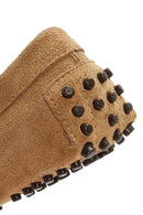 Kadın Camel Püsküllü Süet Deri Loafer | Derimod