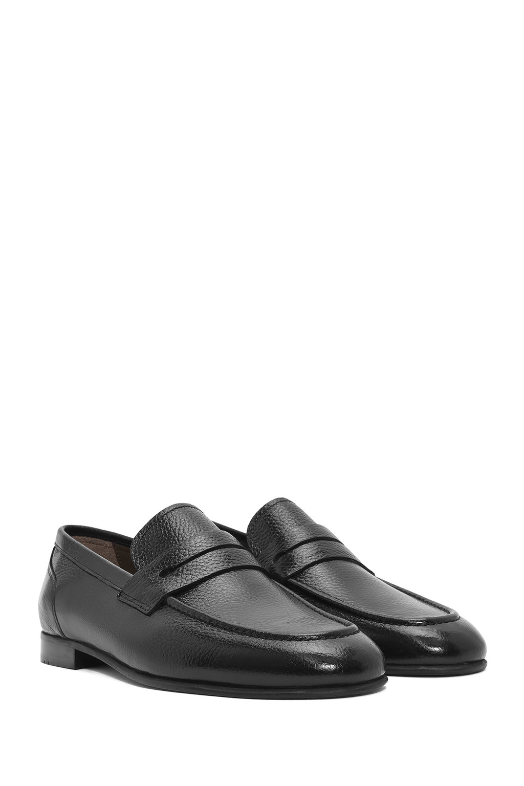 Erkek Siyah Deri Klasik Loafer