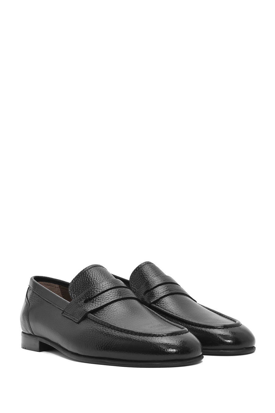 Men's Black Leather Classic Loafer