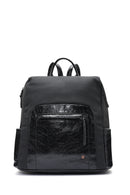 Women's Black Shoulder Strap Casual Backpack | Derimod