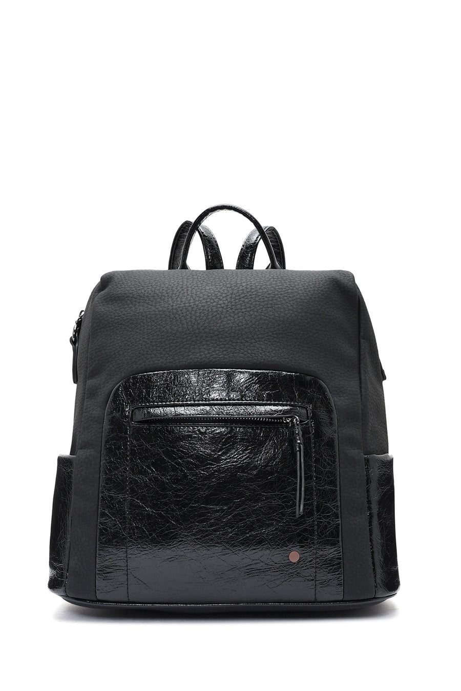 Women's Black Shoulder Strap Casual Backpack