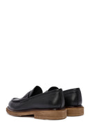 Men's Black Leather Classic Loafer | Derimod