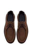 Male Brown Lace-up Nubuck Leather Casual Shoes | Derimod