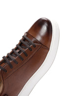 Men's Tan Leather Thick Soled Sneaker | Derimod