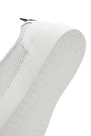 Men's White Lace-up Leather Sneaker | Derimod